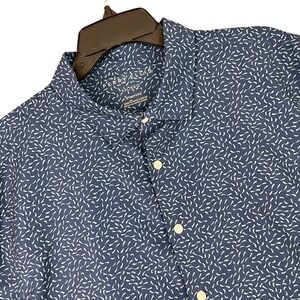 Perry Ellis Performance Stretch Short Sleeve Button Down Shirt Mens XXL